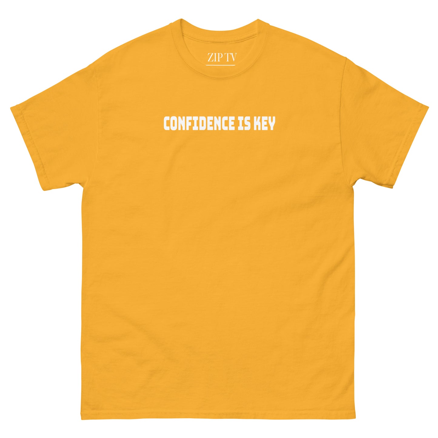 "Confidence is Key" T-Shirt w/ White Lettering